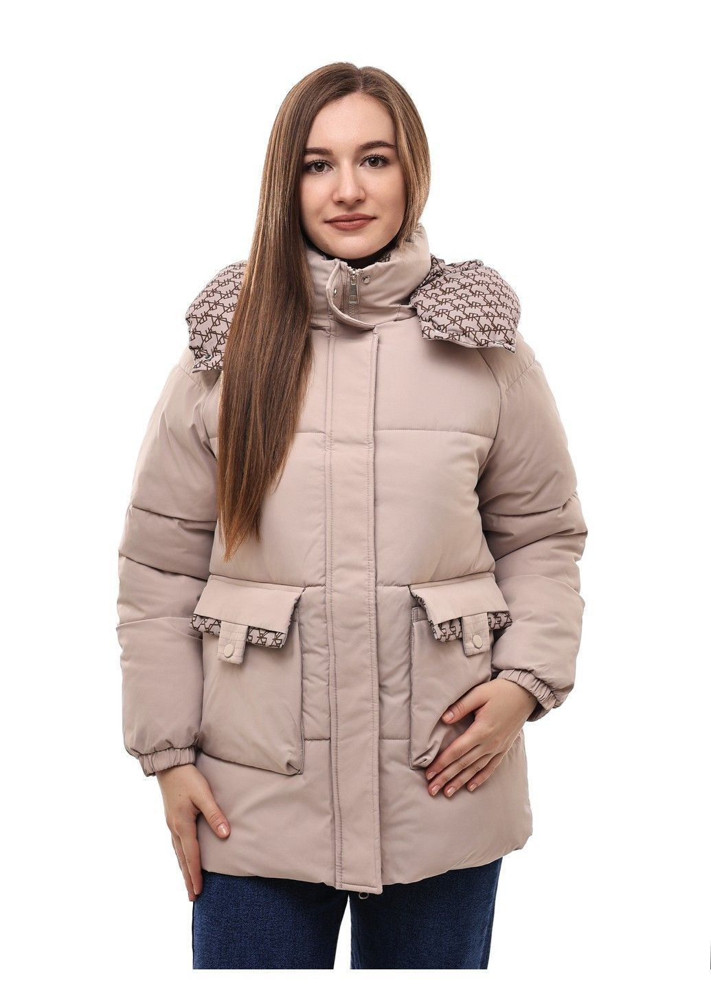 Бежевая куртка женская No Brand