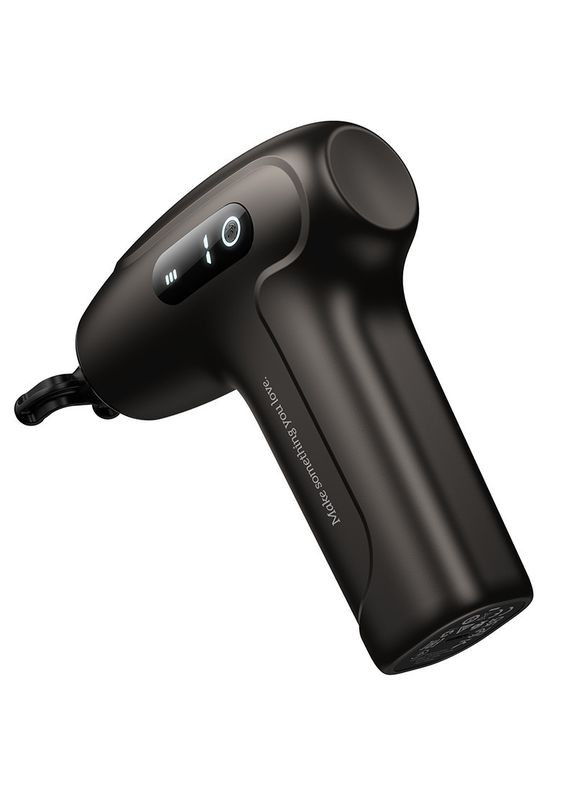 Перкуссионный массажер HP51 1800 mAh Electric Mini Silent Fascia Gun Black Hoco (392108676)