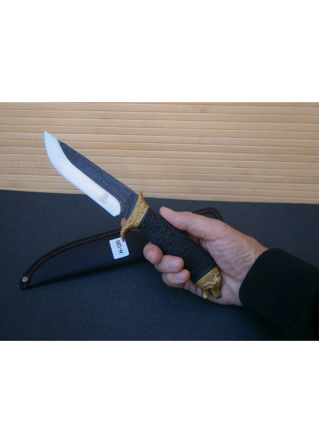 Нож туристический WereWolf Н1280 с чехлом 28 см No Brand (302391780)