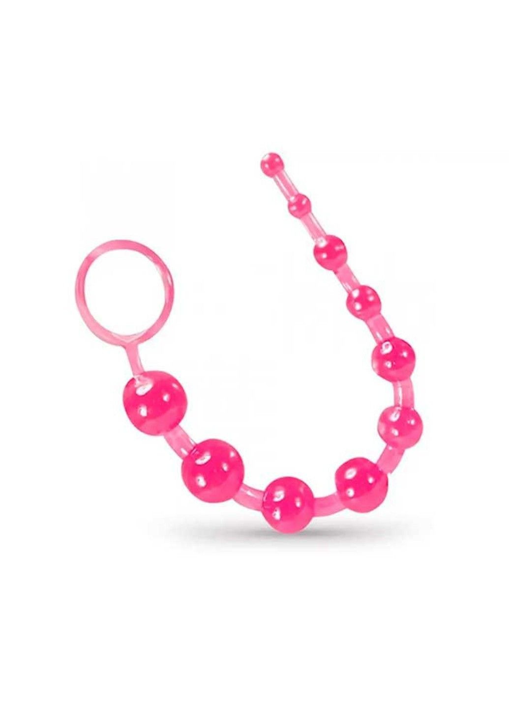 Рожеве анальне намисто - 31* 0,9 - 2,6 см - Анальні іграшки No Brand (288538429)
