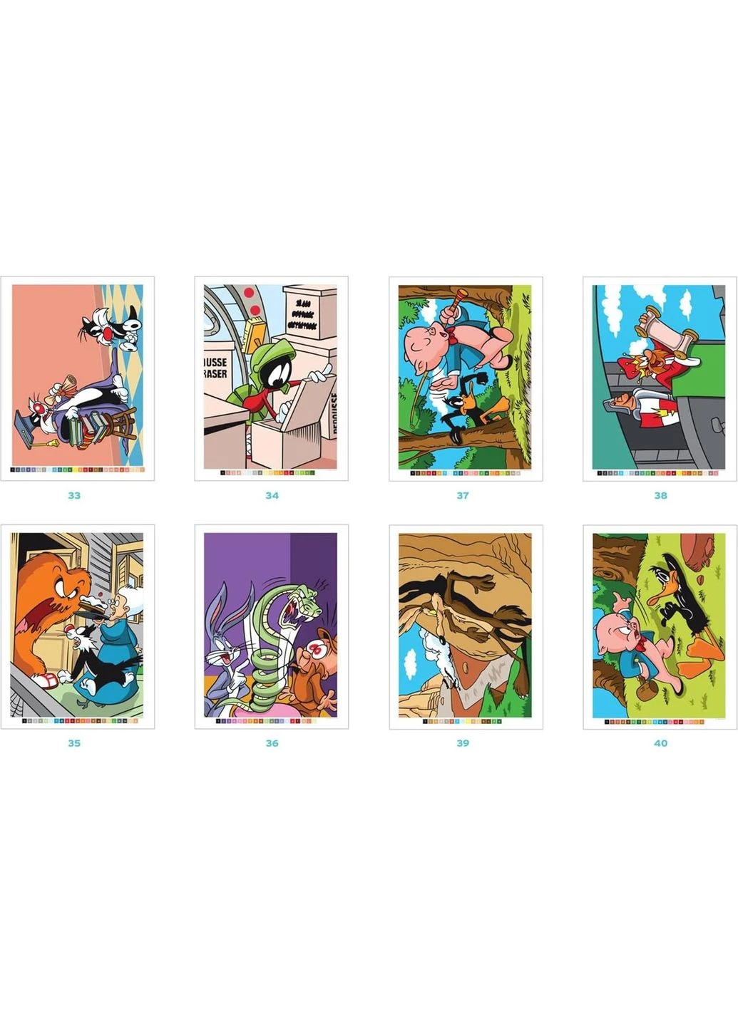 Раскраска Disney по номерам / Раскраска Дисней / Coloriages mystères - Looney Tunes No Brand (365818985)