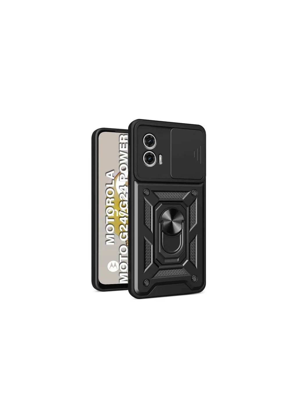 Чохол до мобільного телефона (710722) BeCover Military Motorola Moto G24/G24 Power Black (326592945)