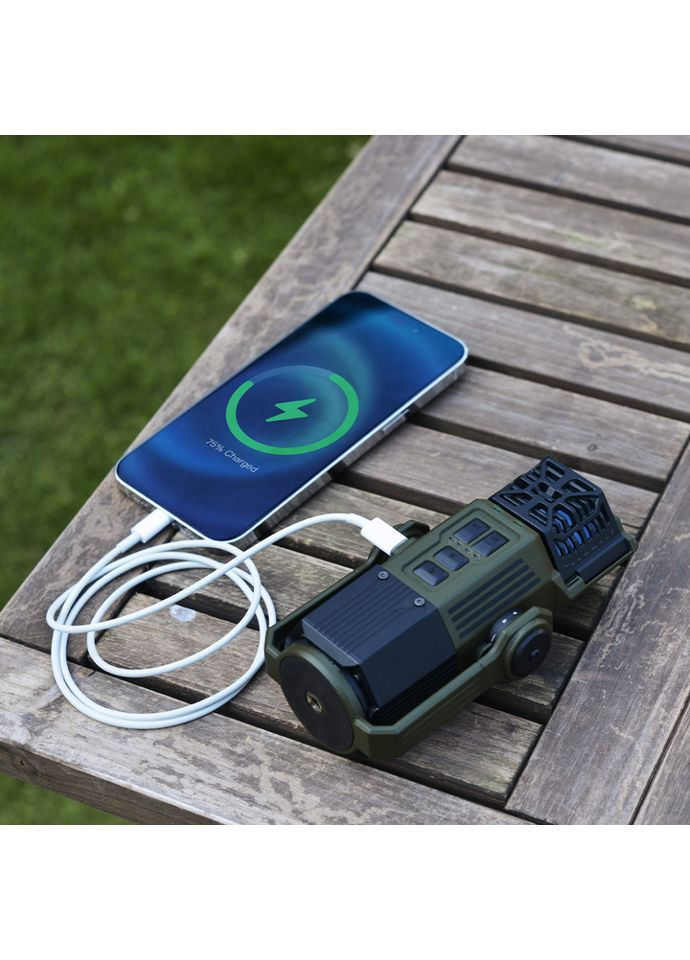 Фумігатор-ліхтар-powerbank кемпінговий Evo Repel, чорний Flextail (369143943)