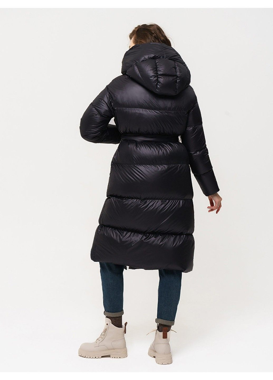 Чорна зимня пальто 21 - 18120 Vivilona