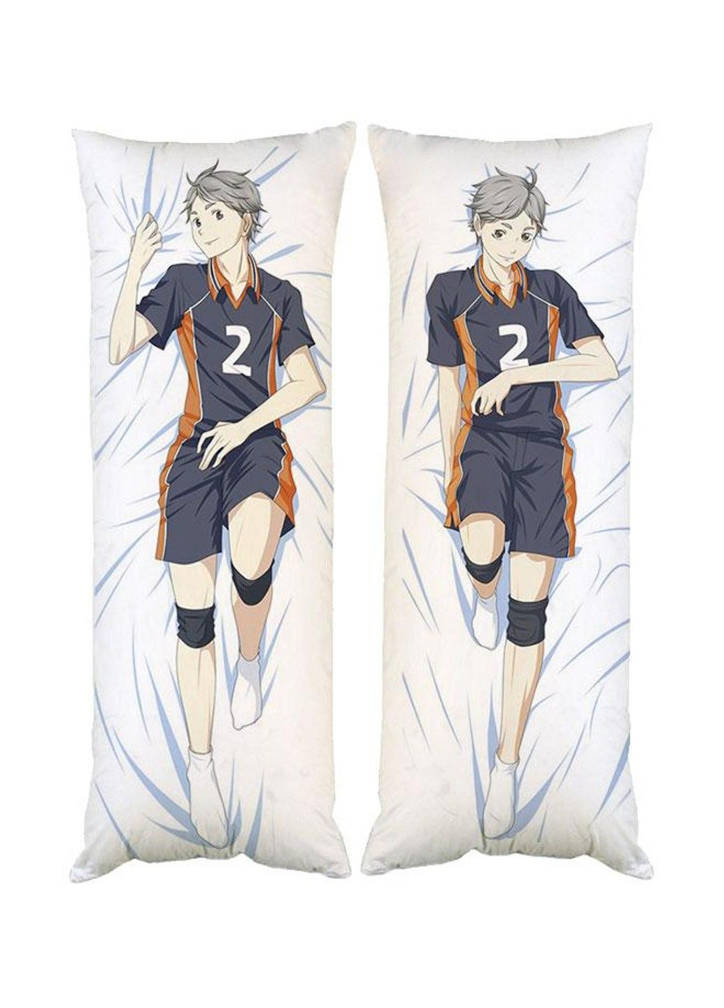 Подушка дакімакура Сугавара аніме Волейбол декоративна ростова подушка для обіймання двостороння No Brand (329432342)