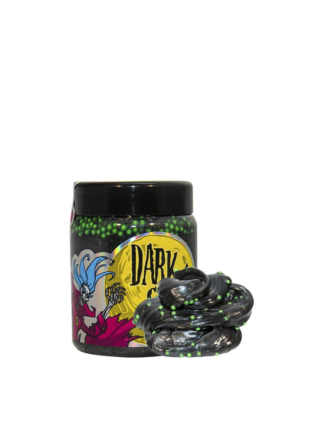 Слайм - "Dark slime - з кульками" колір різнокольоровий CB-00199432 Strateg (332005823)