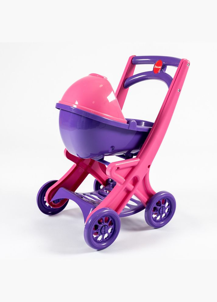 Візок дитячий іграшка для ляльок з люлькою, різнокольоровий,, 445x338x590mm. (0121/02) Doloni (341309571)