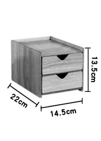 Мини-комод из дерева Кодиан 14 сиена (МНК-143705) No Brand (328224586)