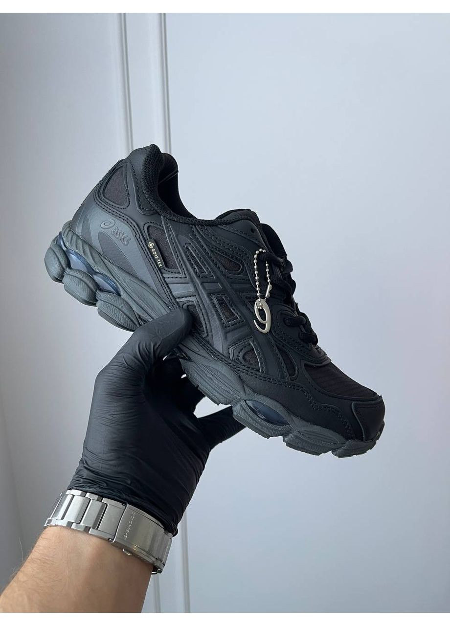 Черные демисезонные кроссовки мужские asics gel-nyc gore-tex black | асикс гель-нюк черные No Brand