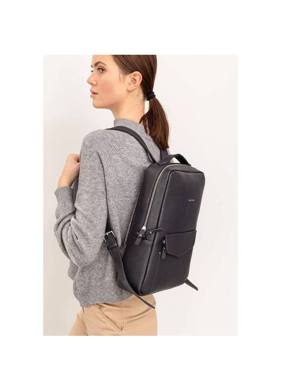 Рюкзак женский кожаный на молнии Cooper темно-синий флотар BlankNote (301871554)