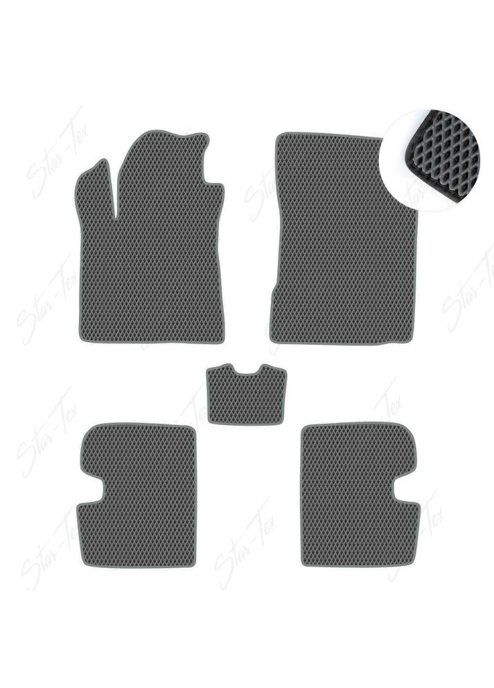 Комплект ковриков в салон на Great Wall Haval M4 (2012 - ) EVA/Ромб Серый + Серый Star-Tex (385031930)