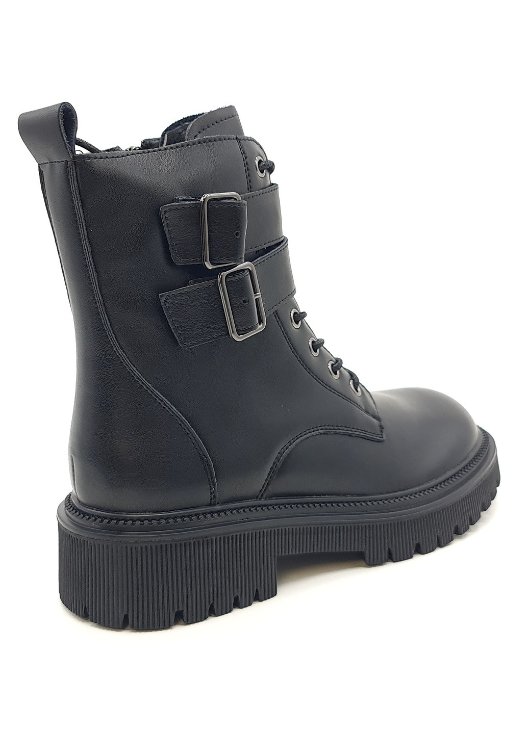 Осенние женские ботинки черные кожаные ya-10-5 23,5 см (р) Yalasou