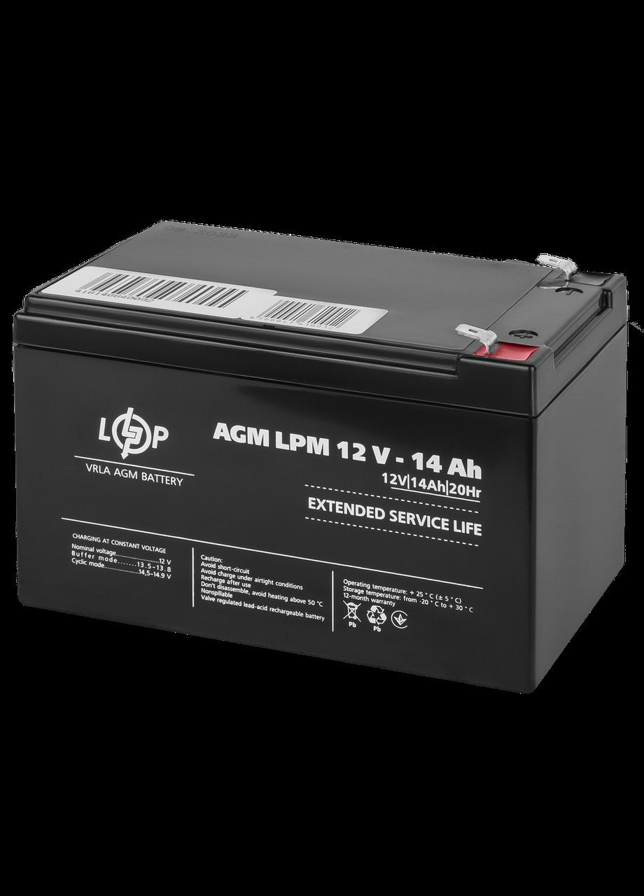 Акумулятор AGM LPM 12 V — 14 Ah LogicPower (293345807)
