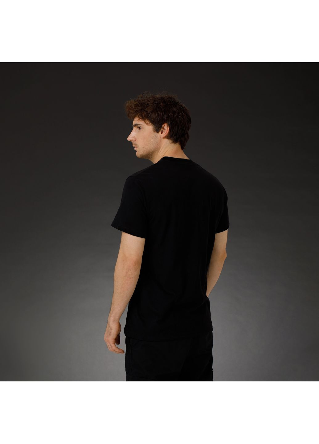 Футболка однотонная без рисунков. Черная.( ) (00000002335) SPECPROM (360891711)