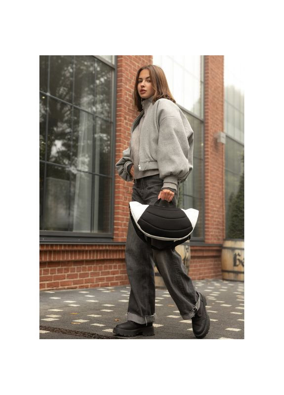 Велика жіноча поясна сумка бананка DynamicDart біла Sambag (322870461)