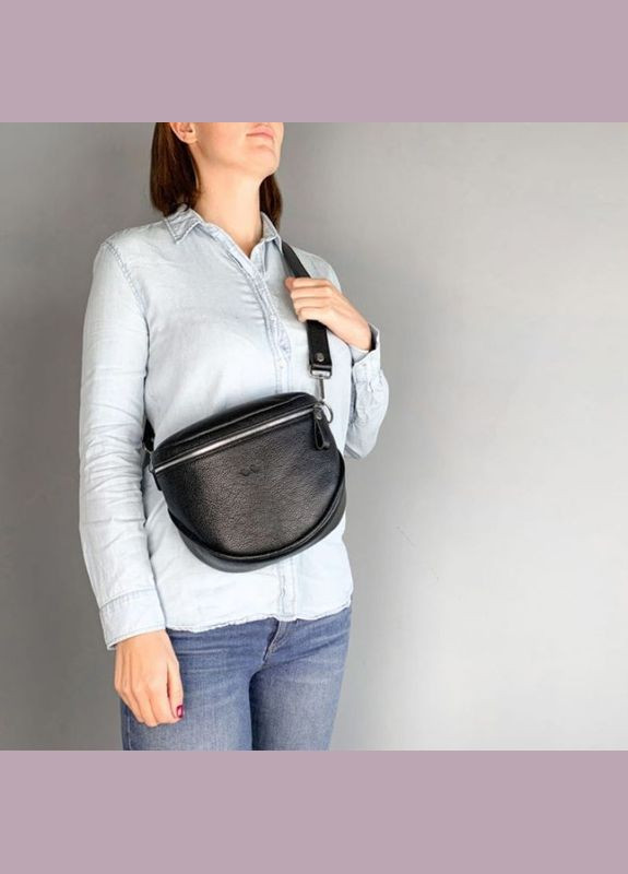 Сумка жіноча шкіряна через плече Vacation флотар Чорний The Wings (302007336)