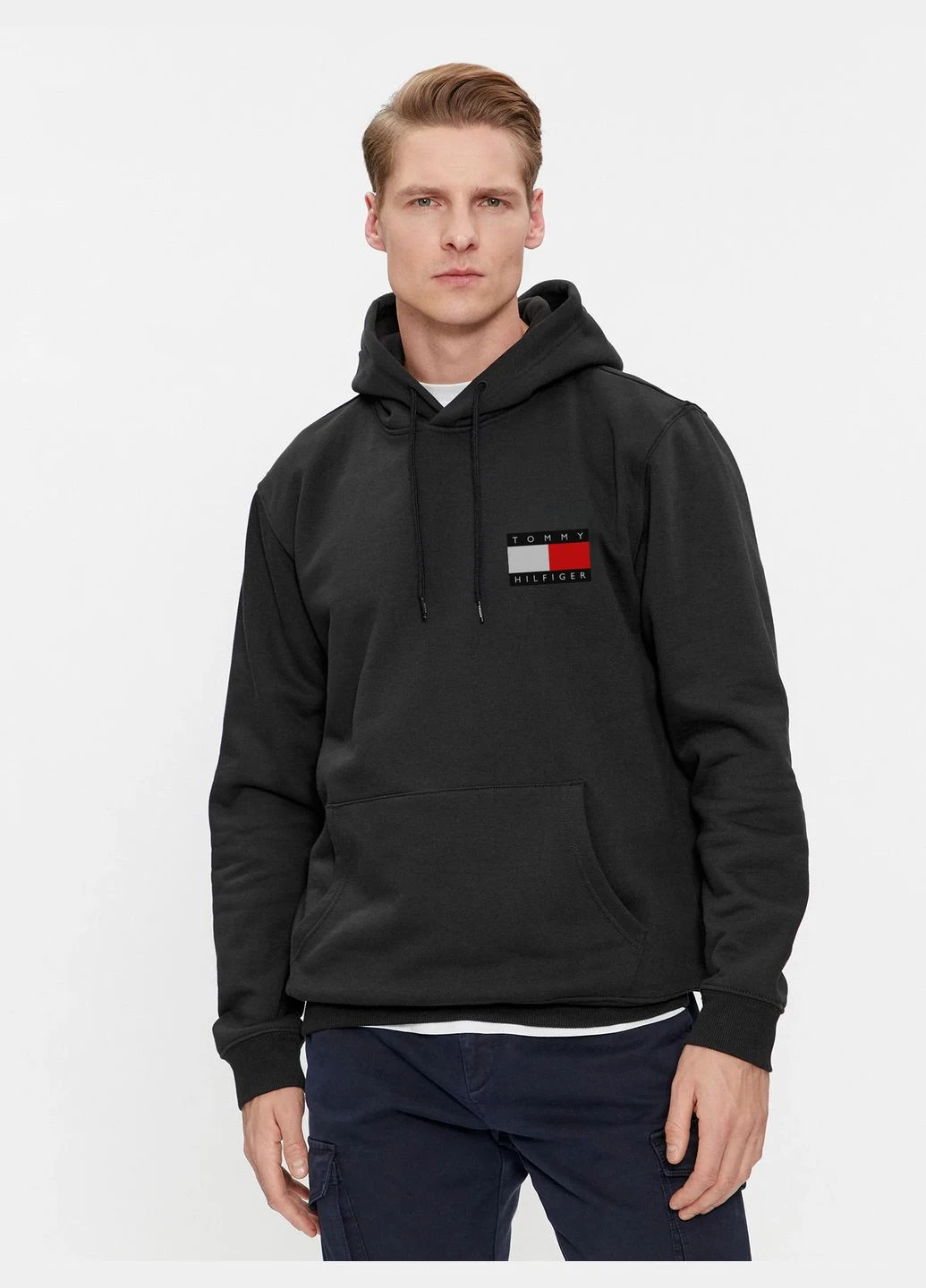 Чоловічий худі на флісі Tommy Hilfiger No Brand (382653346)