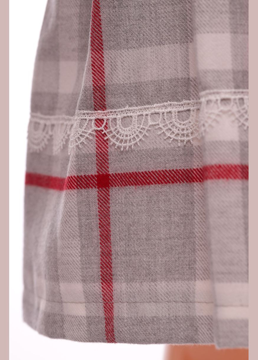 Сіра сукня з довгим рукавом із сумочкою трикотажна сіра 110 см (35121) BABYKROHA (323470162)