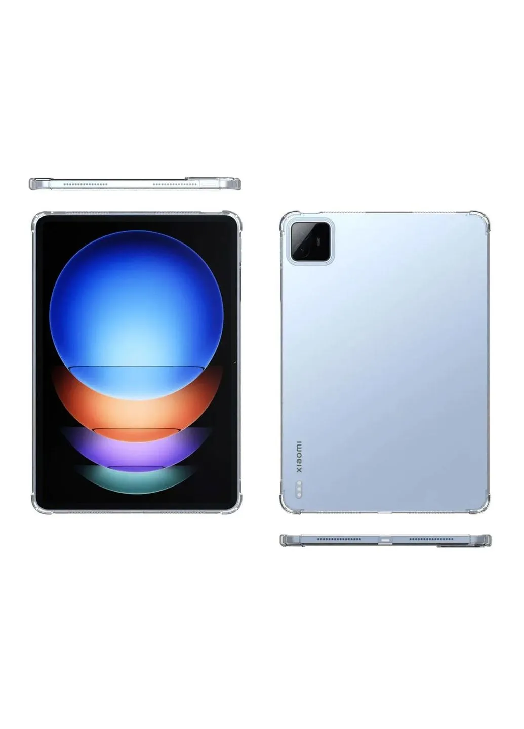 Силиконовый чехол бампер Silicone для планшета Xiaomi Pad 8 / Pad 8 Pro 11.2" - Clear Primolux (385547807)