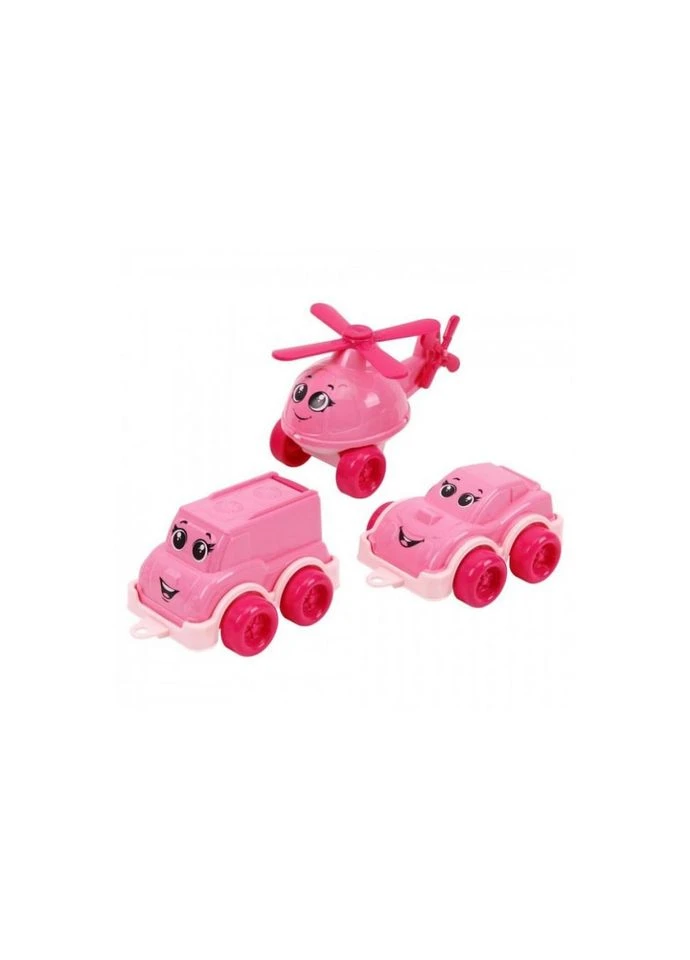 Детский игрушечный набор "Транспорт Мини" 8003TXK в наборе 3 штуки Toysi (386414522)