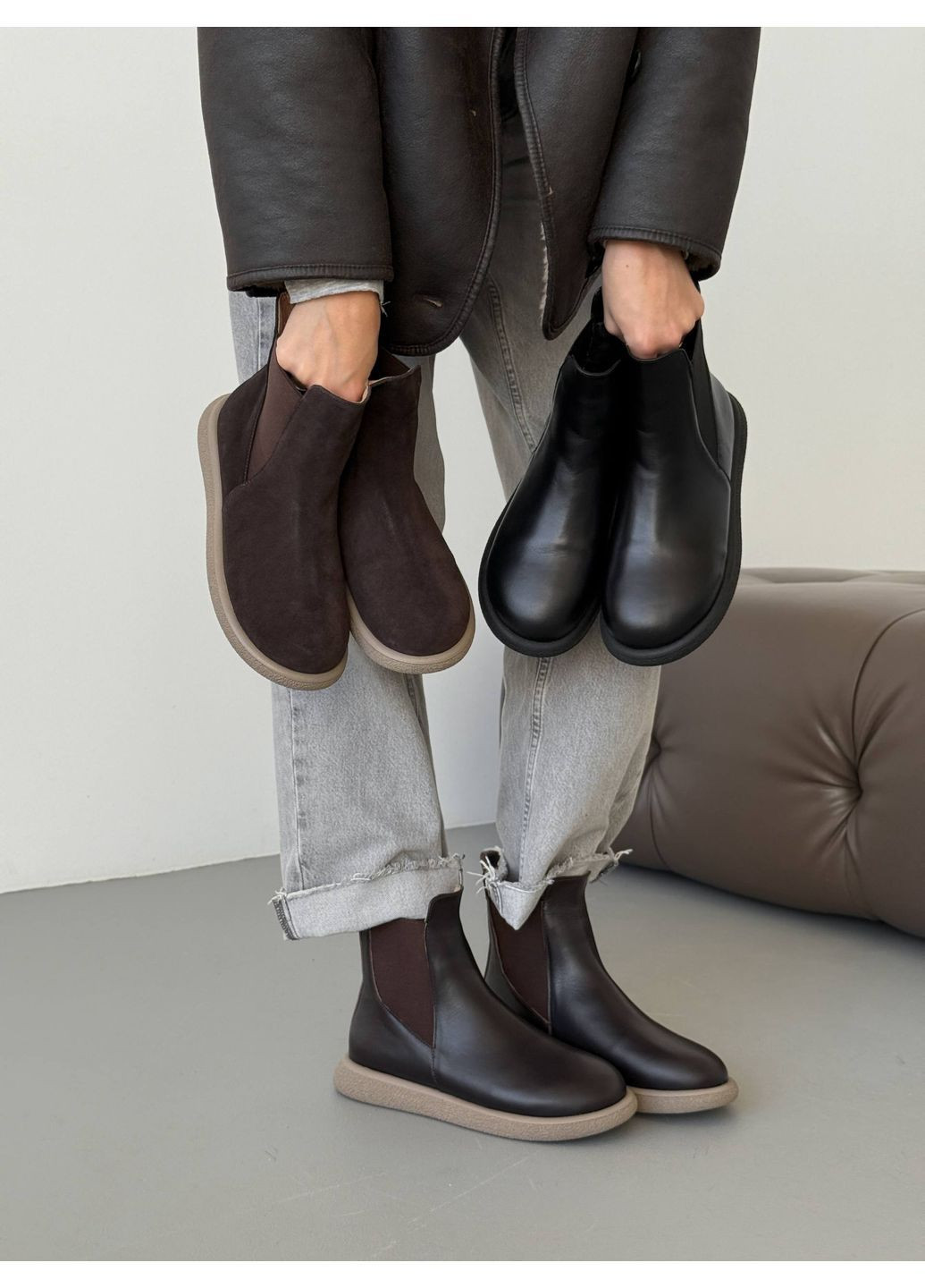 Зимние зимние челси Helen