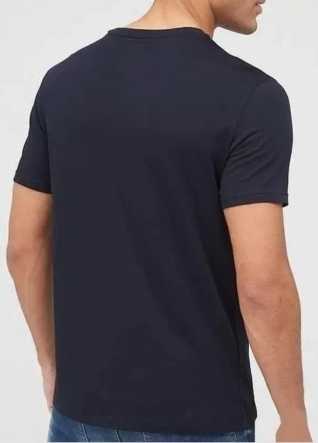 Темно-синяя футболка мужская с коротким рукавом Armani Exchange Icon Perod Logo