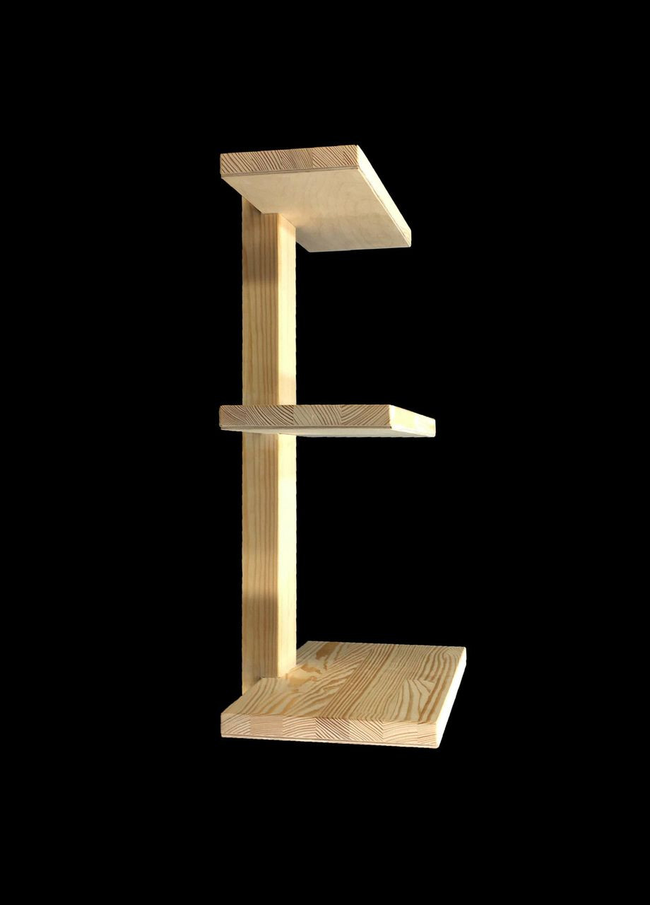 Подставка для десертов из дерева Карамель бланже (КИП-000201) No Brand (327844923)