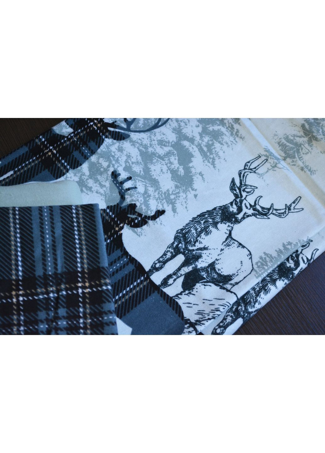 Комплект постільної білизни Flanel 200×220 см Happiness Green First Choice (365814816)