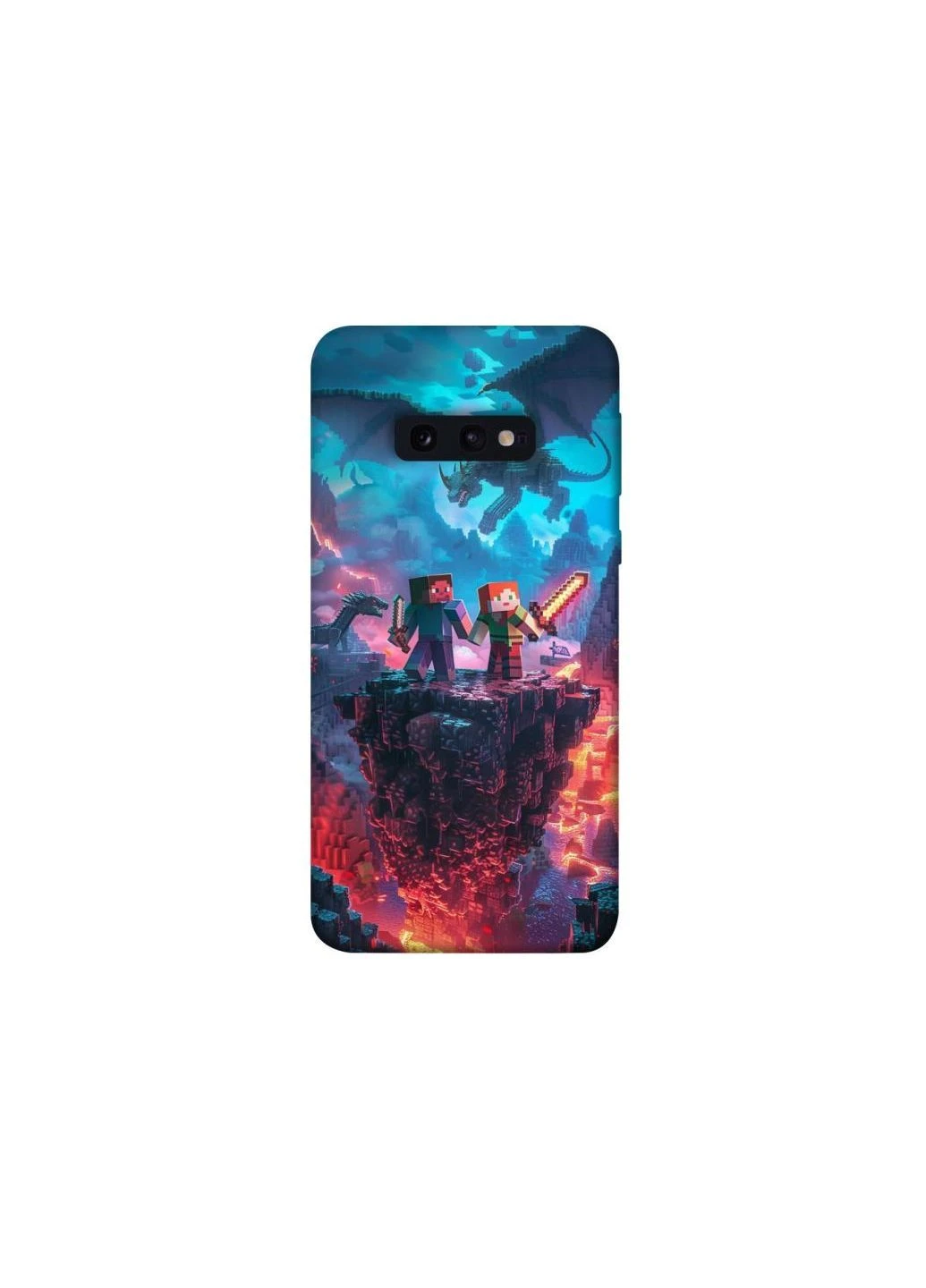Чехол на Samsung Galaxy S10e Minecraft v3 Frontalka (380647460)