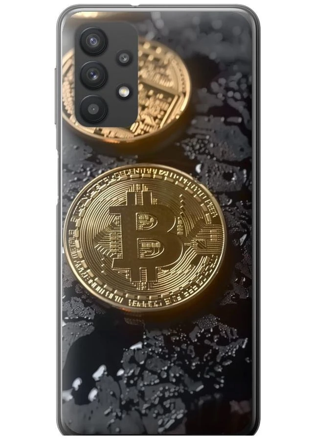Силіконовий чохол 'Вулканійчний Bitcoin' для Endorphone Samsung Galaxy A32 A325F (289875128)
