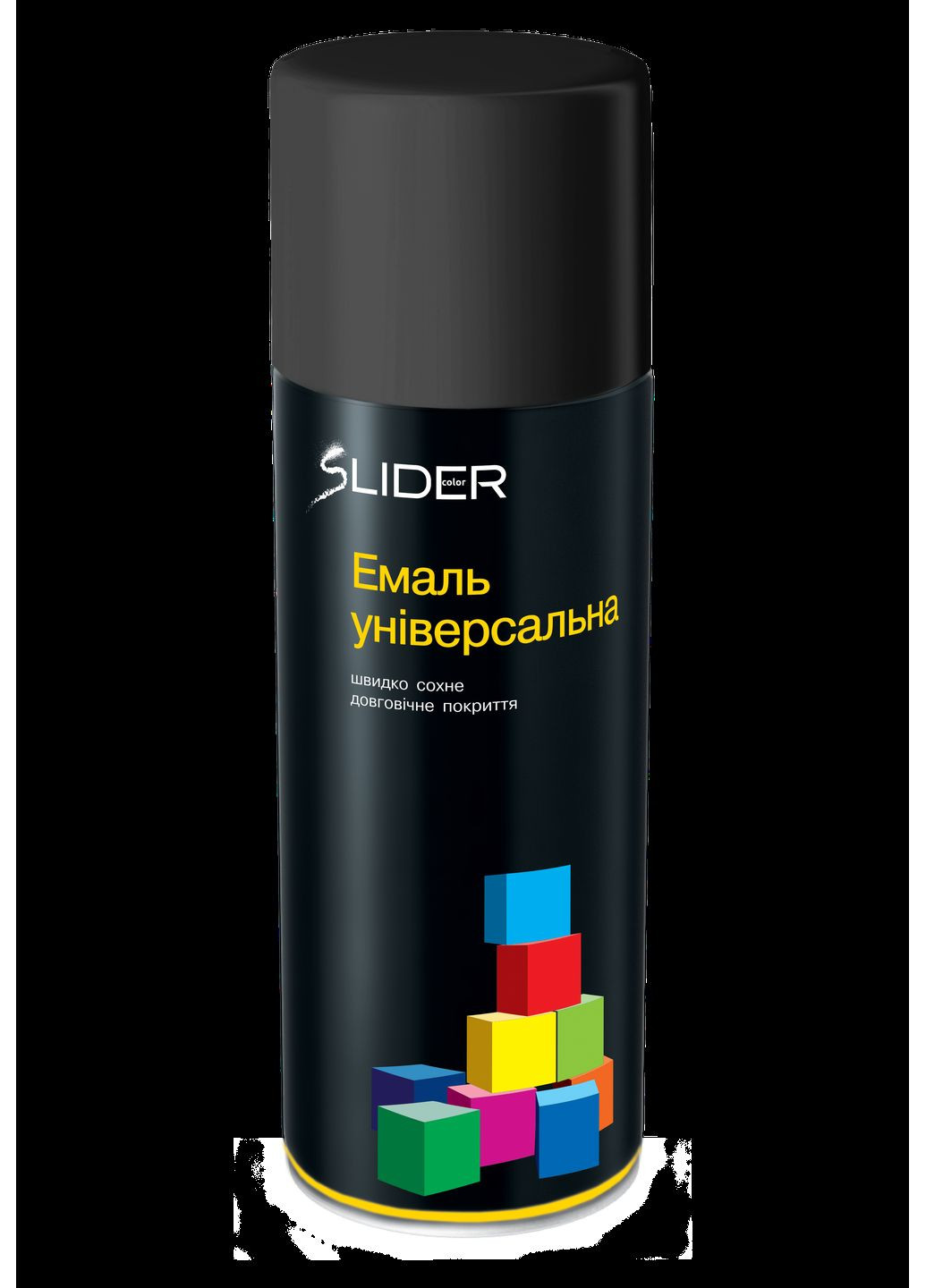 Емаль аерозольна RAL 9005 чорна матова 400 мл Slider (360880816)