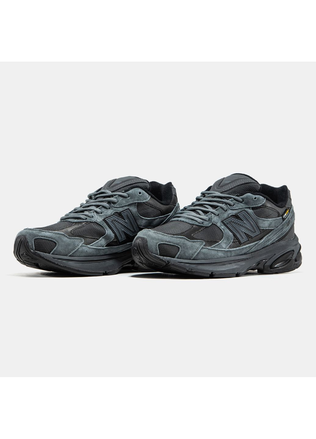 Темно-серые демисезонные кроссовки мужские new balance 2010 cordura grey black termo | нью беланс 2010 кордура термо темно-серые No Brand