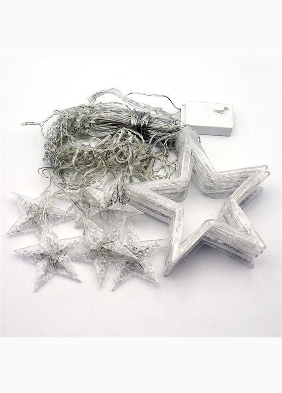 Гирлянда светодиодная SunLam штора Рождественские Зари 138 led, 2.5 м ширина, Warm White на окно, террасу, балкон, фотозону SunLamp (304425730)