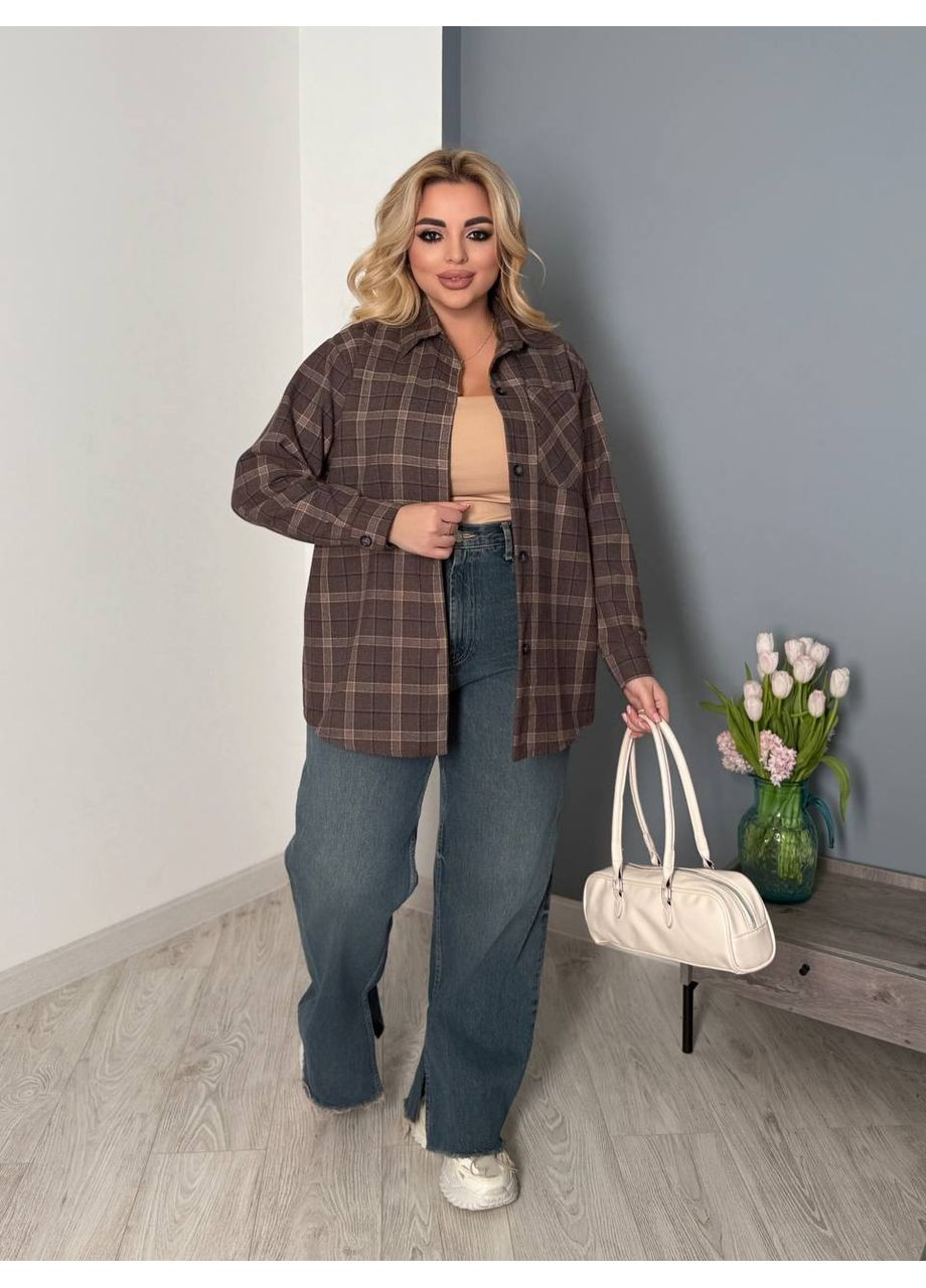 Сорочка з турецького фланелю 100% бавовна — ЗАМІРИ В ОПИСІ Vione (370655343)