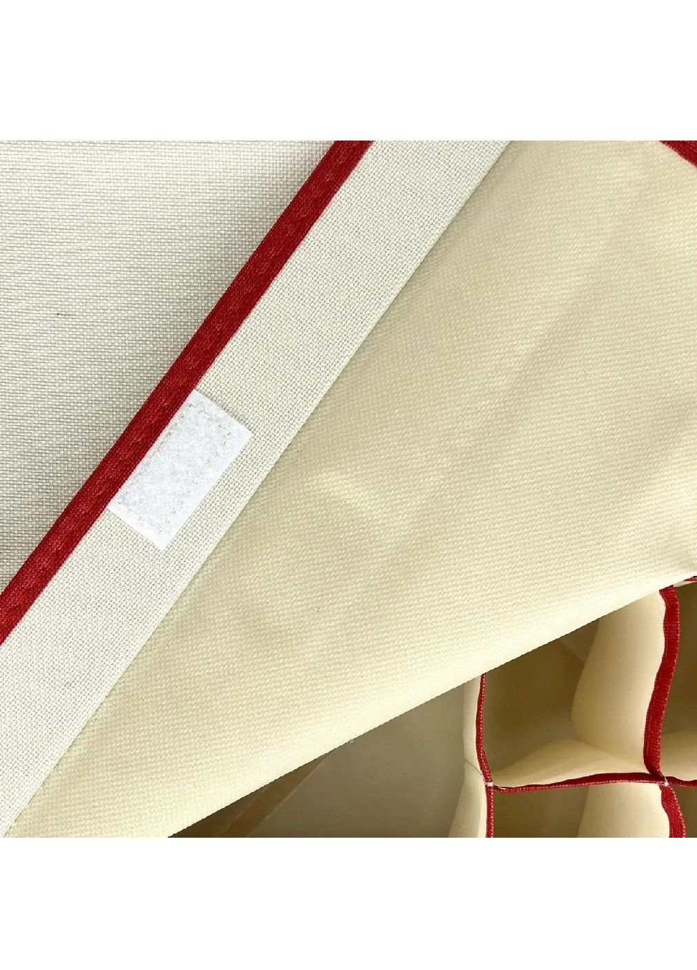 Органайзер для зберігання шкарпеток нижньої білизни дрібниць аксесуарів спанбонд 31х27х12 см (477016-Prob) Червоний в горошок Unbranded (293343328)