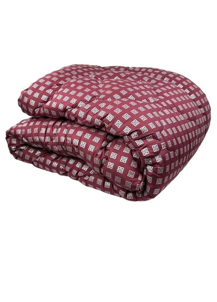 Ковдра двоспальна закрита Квадрат 20402 175х215 см бордова Arda (335584871)