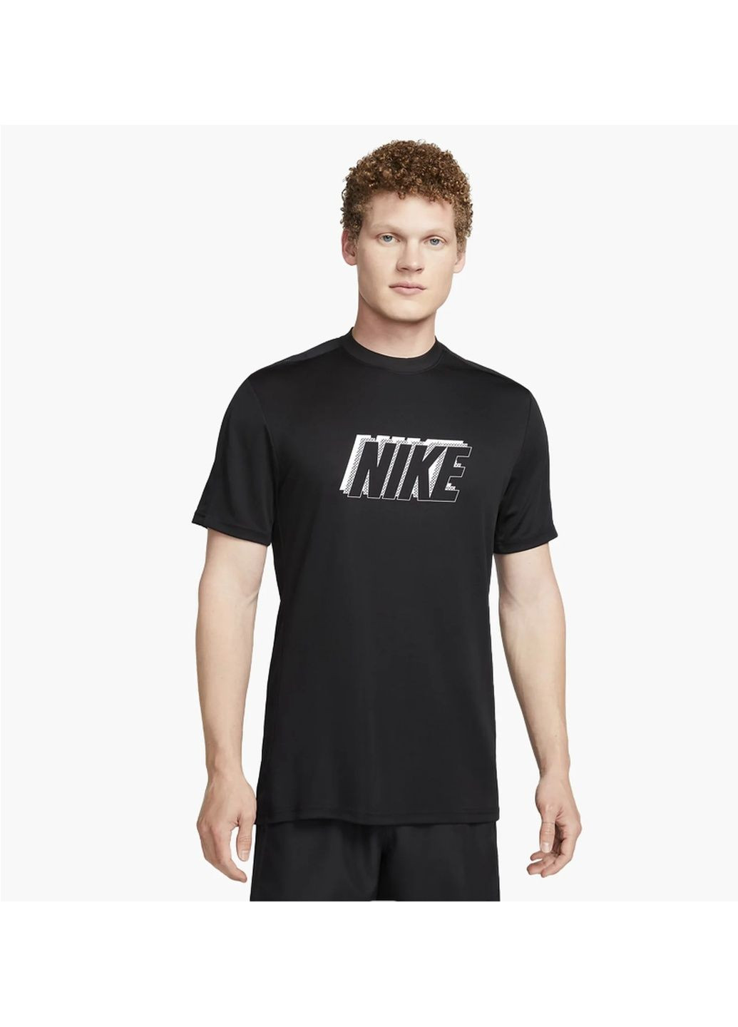Черная футболка мужская academy dri-fit short-sleeve global football top black Nike