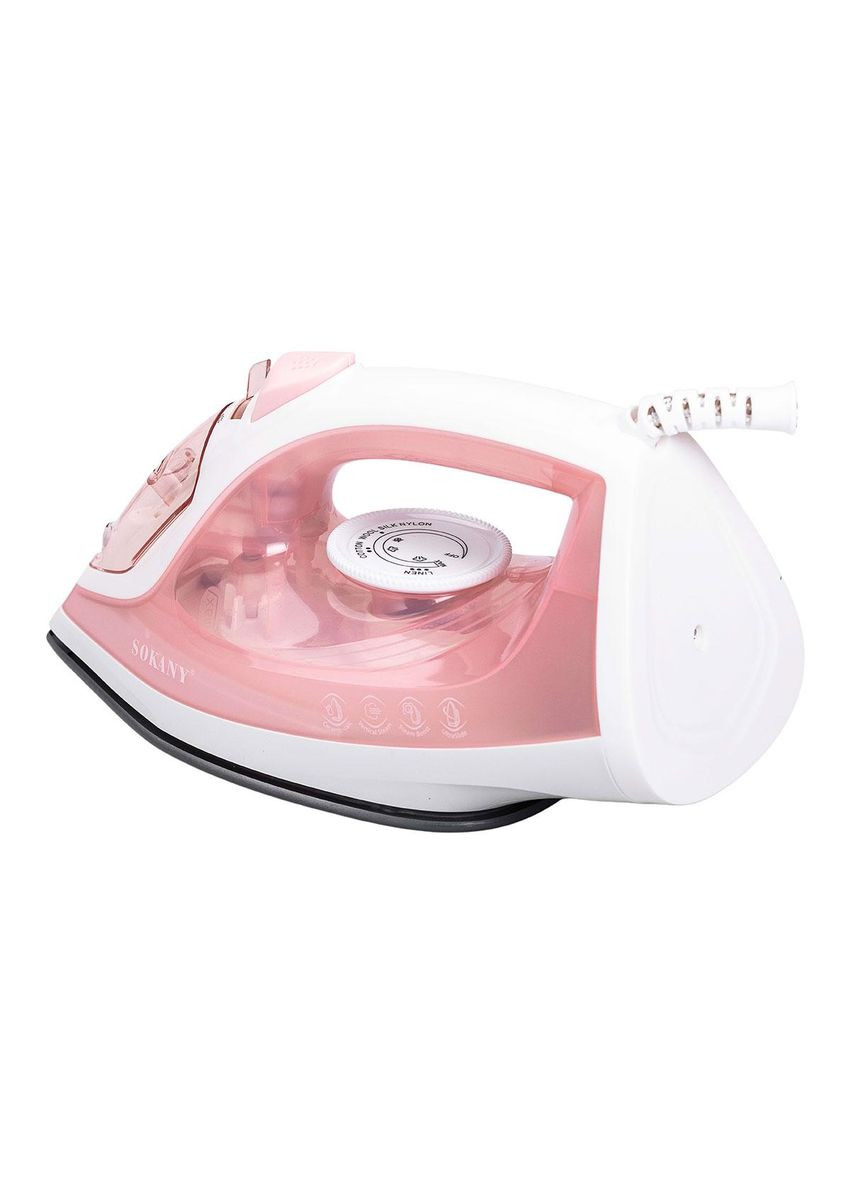 Праска парова ручна для одягу 1800 Вт з металокерамічною підошвою Рожева SK-11044 Sokany (370801716)
