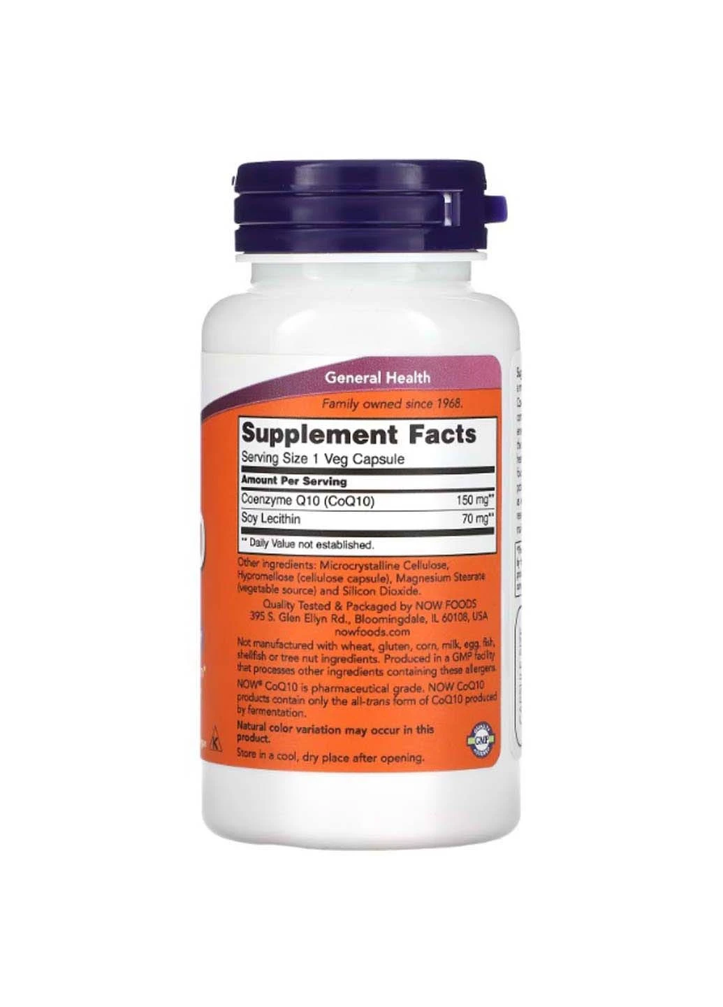 Коензим CoQ10 150 mg 100 Veg Caps Now Foods (301770759)
