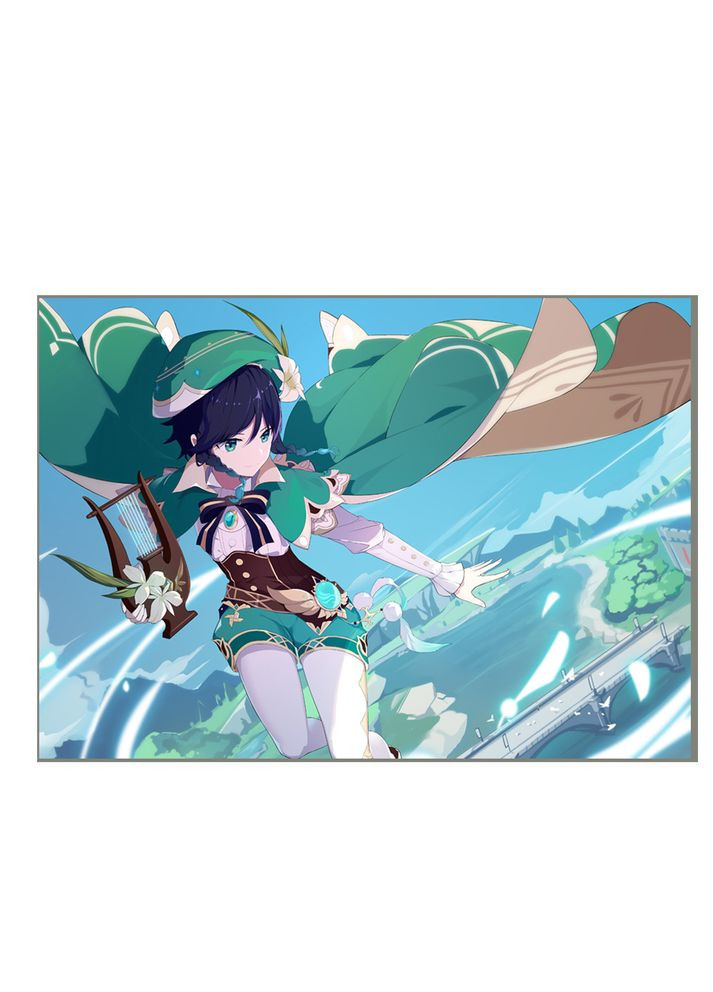 Постер плакат Венти Геншин удар Genshin Impact 42х29 см А3 (poster_0022) No Brand (327003904)