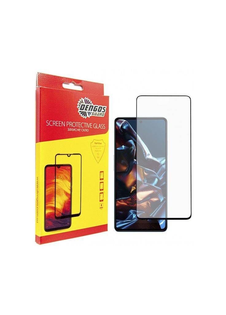 Стекло защитное Full Glue Poco X5 Pro 5G (m422086) DENGOS Full Glue Poco X5 Pro 5G (black) (367064600)