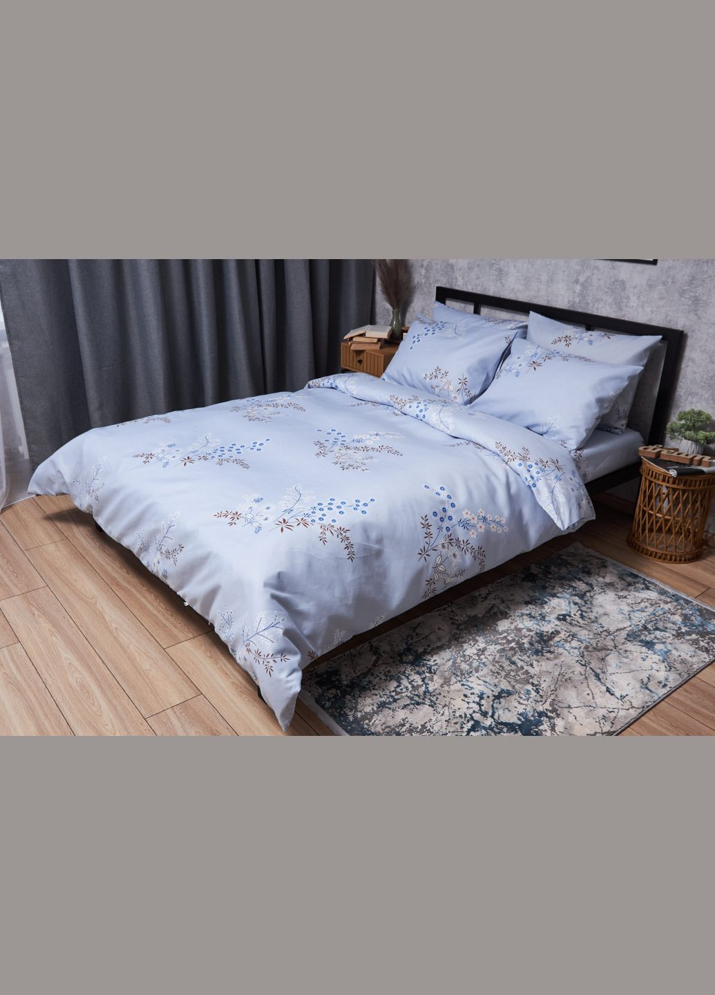 Комплект постельного белья Микросатин Premium «» полуторный евро 160х220 наволочки 2х50х70 Moon&Star lavender bliss (293148102)