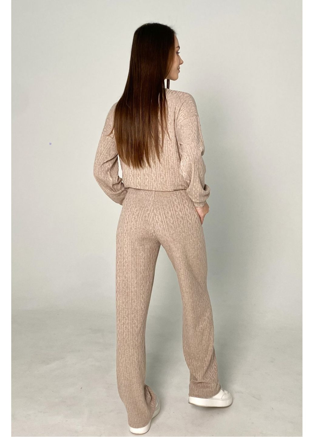 Трикотажный костюм для беременных и кормящих бежевый Dianora (361220045)