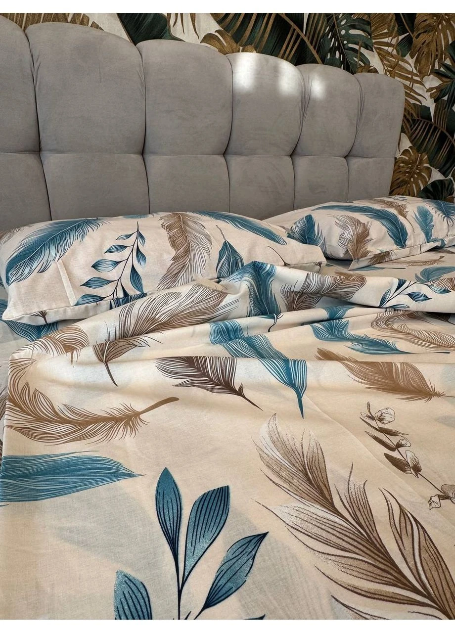 Євро простирадло на резинці 160х200х20 бязь Premium No Brand (401860508)