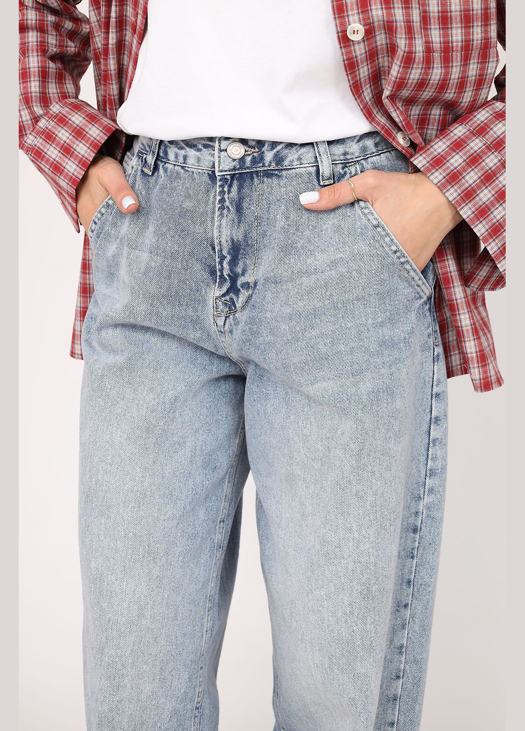 Джинсы skater женские цвет голубой CB-00271105 Yuki - (330222736)