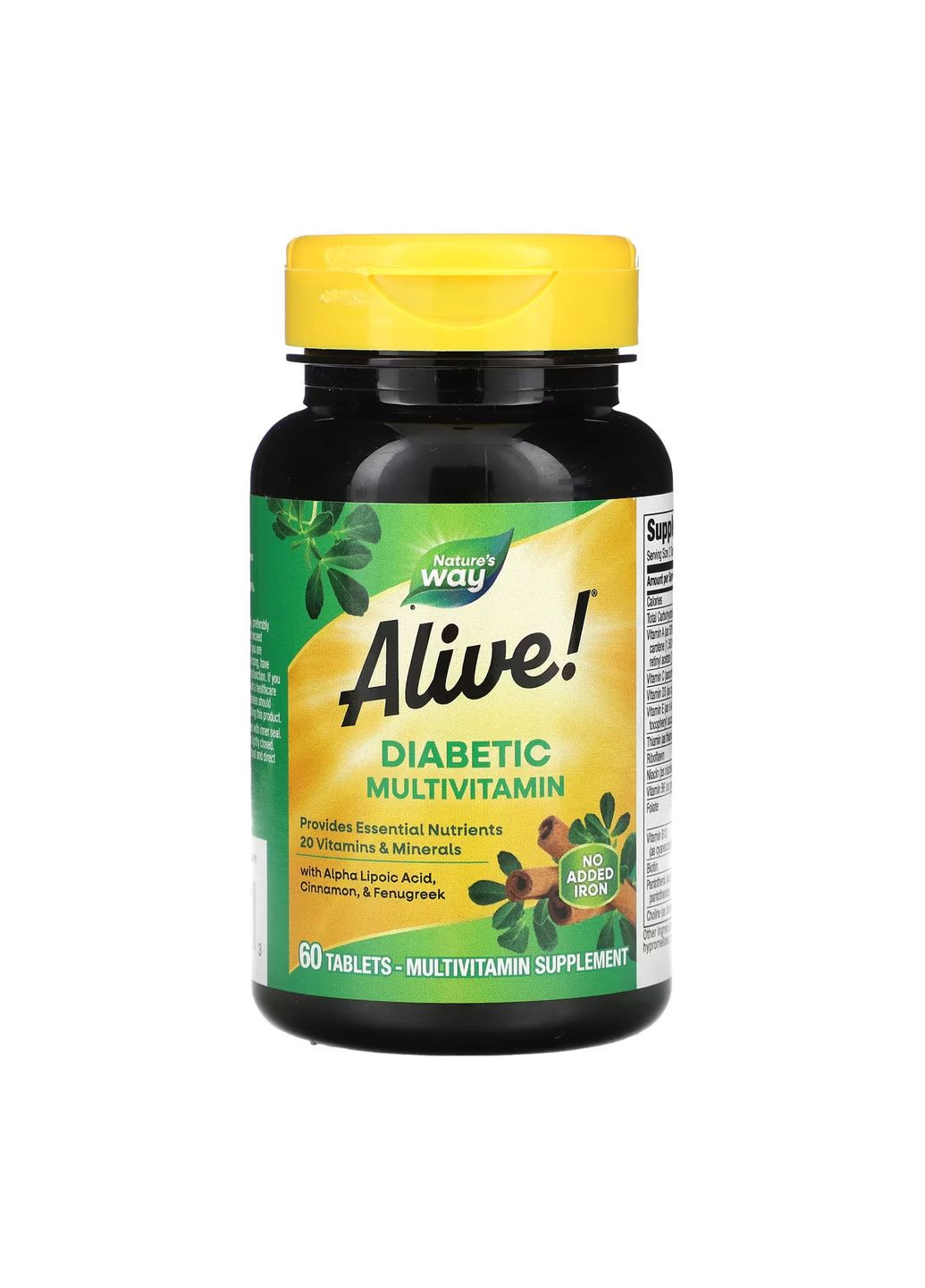 Мультивітаміни для діабетиків 60 таблеток підтримка рівня цукру в крові Nature's Way (367956683)