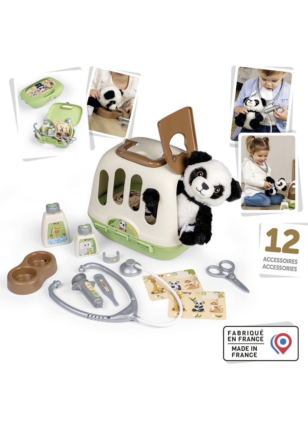 Ігровий набір Переноска для догляду за тваринами з пандою () Smoby 340303 (361855750)