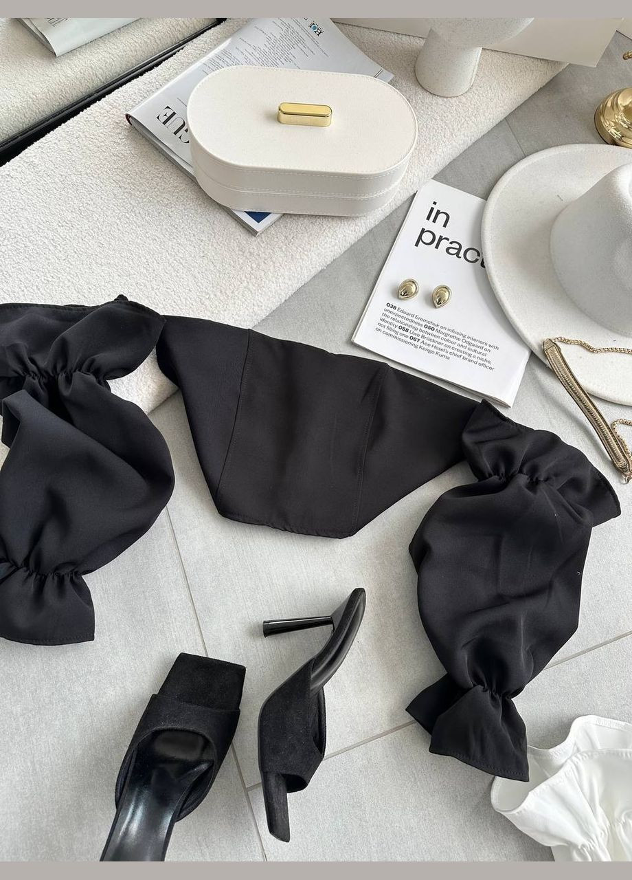 Вечерний топ с воланами Adelante (322221293)