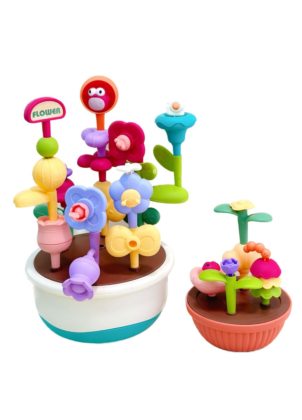 Детский конструктор BeiDiou "Цветочный сад" DIY Assembly Flower Pots, Разноцветный 4184 No Brand (351781103)