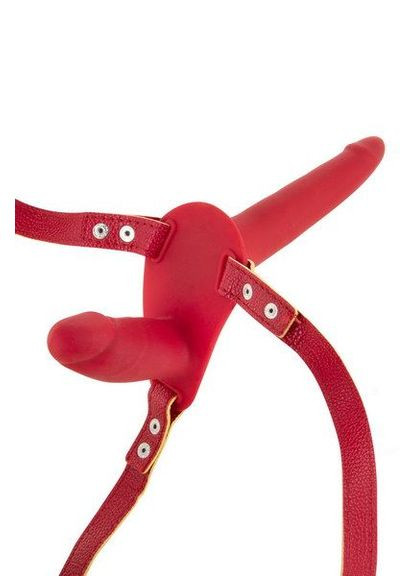 Подвійний страпон Strap-On with Double Dildo Red Fetish Tentation (369948595)